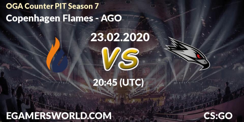 Prognose für das Spiel Copenhagen Flames VS AGO. 23.02.2020 at 20:45. Counter-Strike (CS2) - OGA Counter PIT Season 7