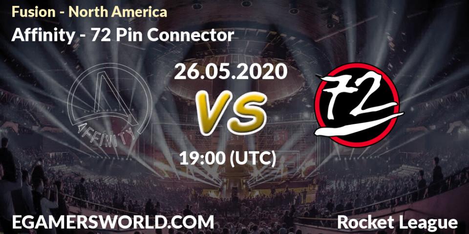 Prognose für das Spiel Affinity VS 72 Pin Connector. 25.05.20. Rocket League - Fusion - North America