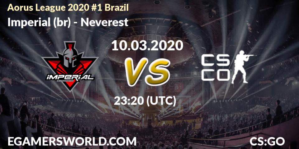 Prognose für das Spiel Imperial (br) VS No2B. 10.03.2020 at 23:20. Counter-Strike (CS2) - Aorus League 2020 #1 Brazil