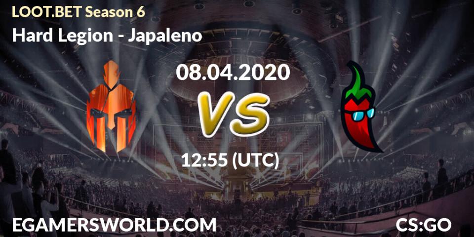 Prognose für das Spiel Hard Legion VS Japaleno. 08.04.2020 at 13:15. Counter-Strike (CS2) - LOOT.BET Season 6