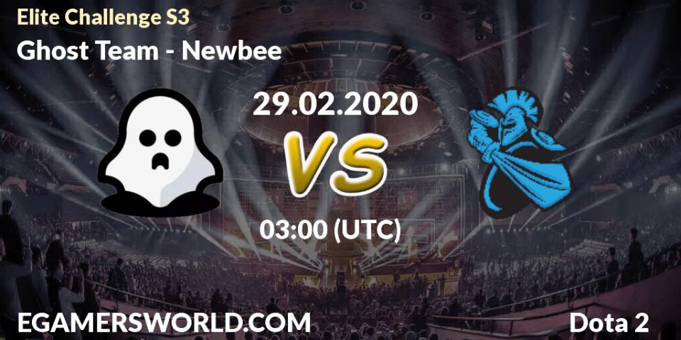 Prognose für das Spiel Ghost Team VS Newbee. 29.02.20. Dota 2 - Elite Challenge S3