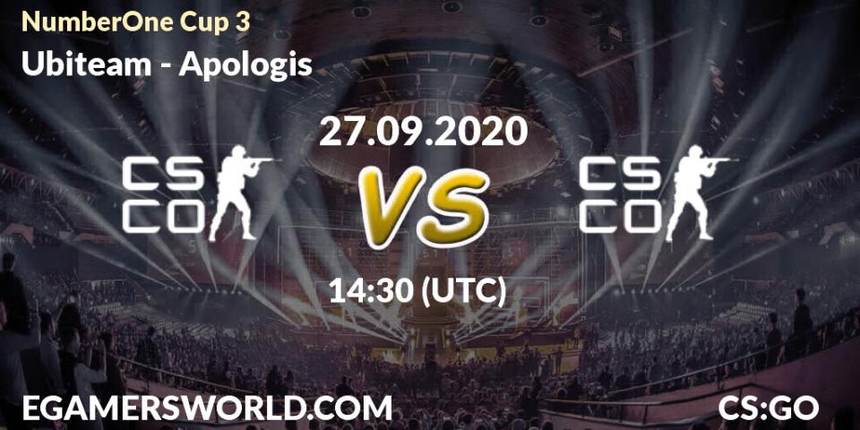 Prognose für das Spiel Ubiteam VS Apologis. 27.09.2020 at 14:30. Counter-Strike (CS2) - NumberOne Cup 3
