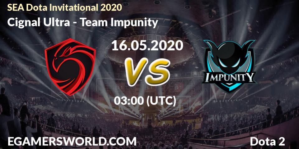 Prognose für das Spiel Cignal Ultra VS Team Impunity. 21.05.2020 at 13:00. Dota 2 - SEA Dota Invitational 2020