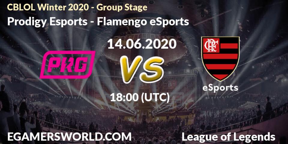 Prognose für das Spiel Prodigy Esports VS Flamengo eSports. 14.06.2020 at 18:00. LoL - CBLOL Winter 2020 - Group Stage