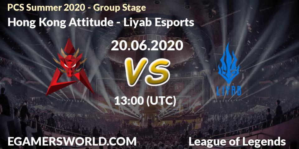 Prognose für das Spiel Hong Kong Attitude VS Liyab Esports. 20.06.20. LoL - PCS Summer 2020 - Group Stage