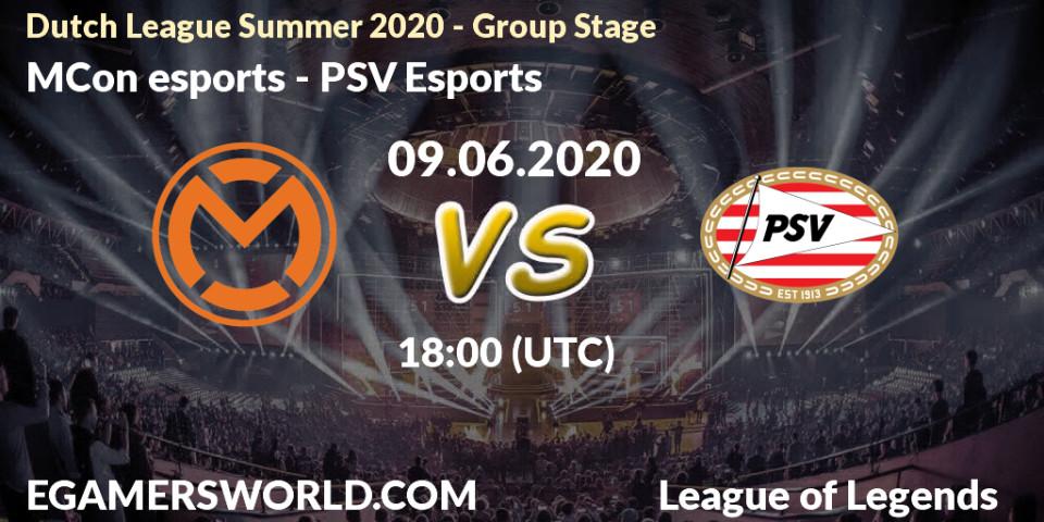 Prognose für das Spiel MCon esports VS PSV Esports. 07.07.2020 at 19:00. LoL - Dutch League Summer 2020 - Group Stage