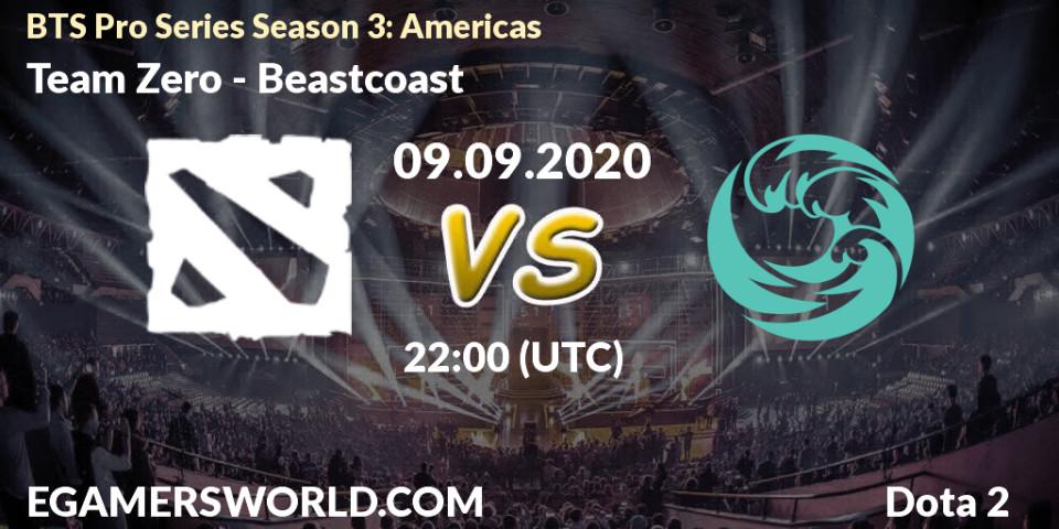 Prognose für das Spiel Team Zero VS Beastcoast. 09.09.2020 at 22:10. Dota 2 - BTS Pro Series Season 3: Americas