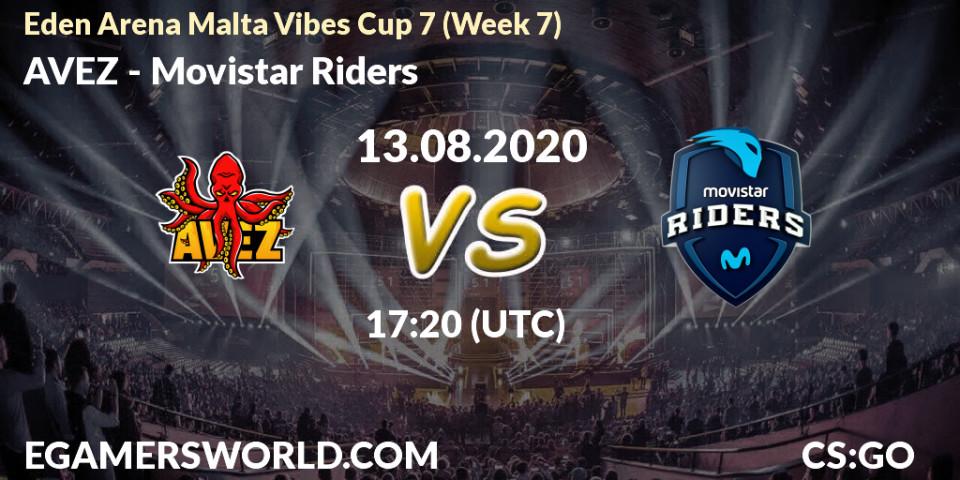 Prognose für das Spiel AVEZ VS Movistar Riders. 13.08.20. CS2 (CS:GO) - Eden Arena Malta Vibes Cup 7 (Week 7)