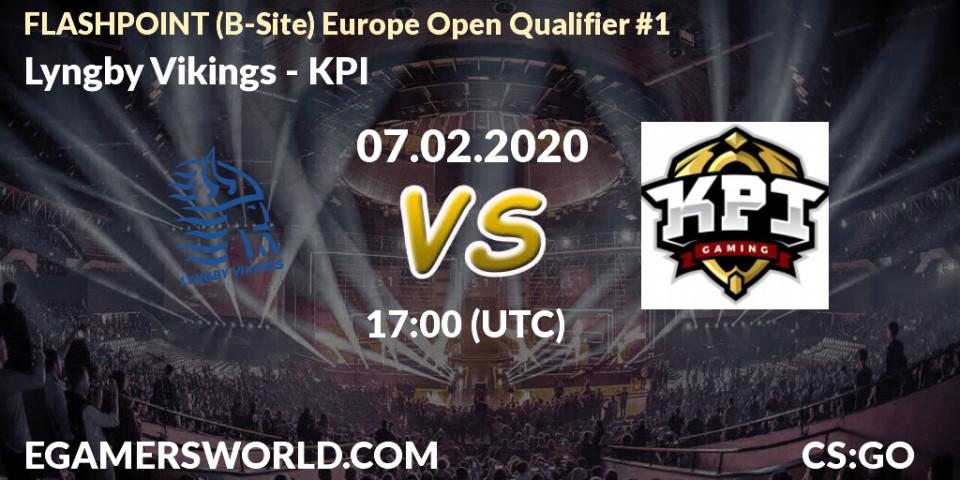 Prognose für das Spiel Lyngby Vikings VS KPI. 07.02.20. CS2 (CS:GO) - FLASHPOINT Europe Open Qualifier #1