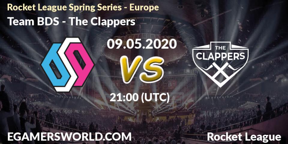 Prognose für das Spiel Team BDS VS The Clappers. 09.05.2020 at 21:20. Rocket League - Rocket League Spring Series - Europe