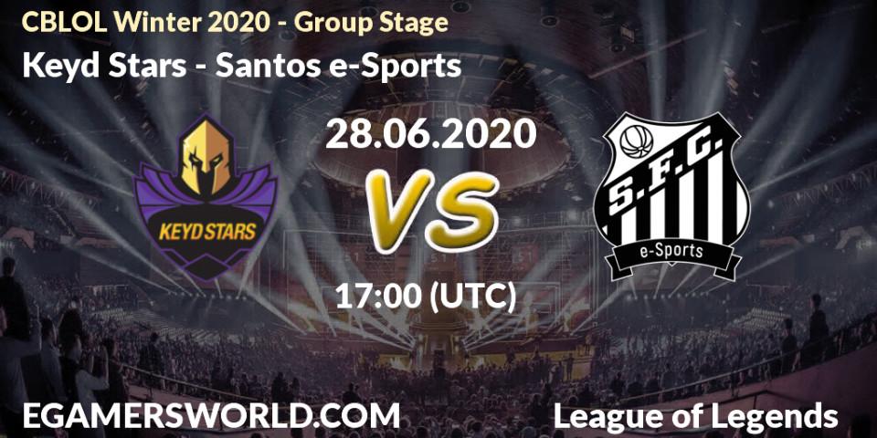 Prognose für das Spiel Keyd Stars VS Santos e-Sports. 28.06.2020 at 17:00. LoL - CBLOL Winter 2020 - Group Stage