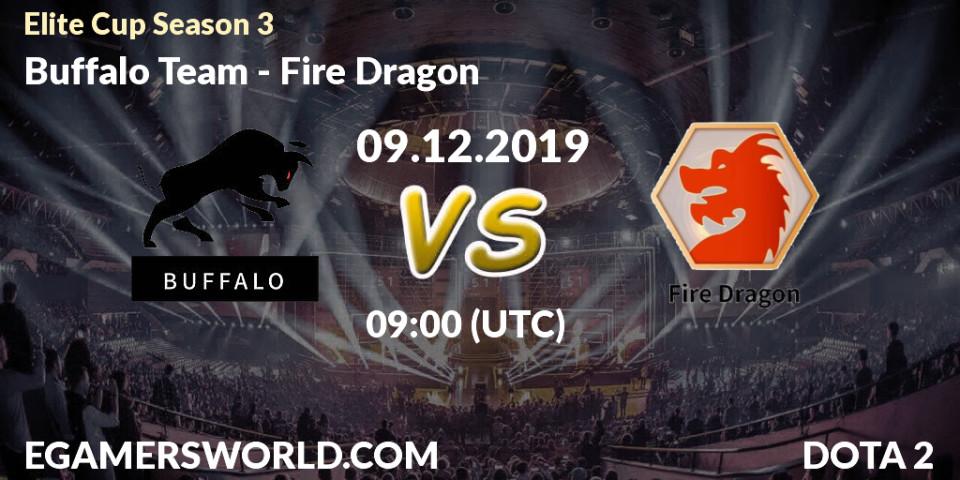 Prognose für das Spiel Buffalo Team VS Fire Dragon. 09.12.19. Dota 2 - Elite Cup Season 3