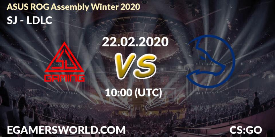 Prognose für das Spiel SJ VS LDLC. 22.02.20. CS2 (CS:GO) - ASUS ROG Assembly Winter 2020