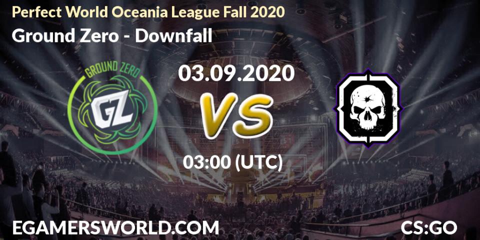Prognose für das Spiel Ground Zero VS Downfall. 03.09.2020 at 06:00. Counter-Strike (CS2) - Perfect World Oceania League Fall 2020