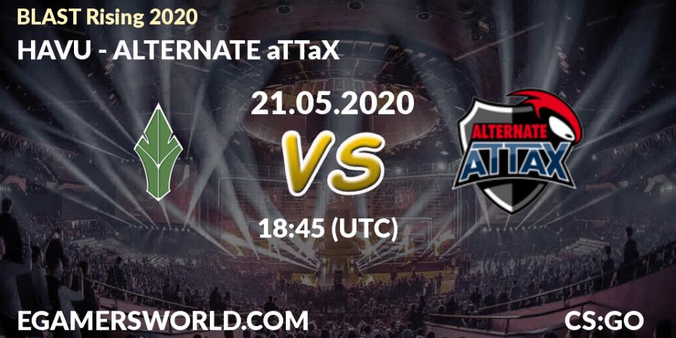 Prognose für das Spiel HAVU VS ALTERNATE aTTaX. 21.05.20. CS2 (CS:GO) - BLAST Rising 2020