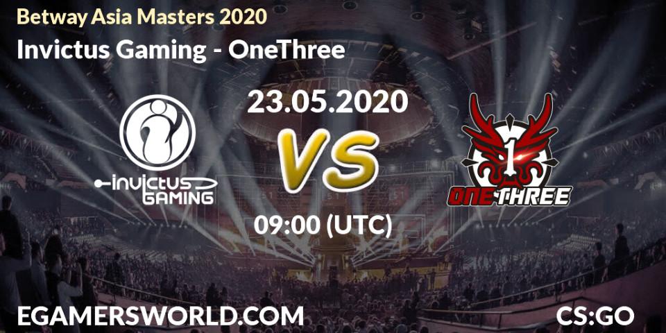Prognose für das Spiel Invictus Gaming VS OneThree. 23.05.20. CS2 (CS:GO) - Betway Asia Masters 2020