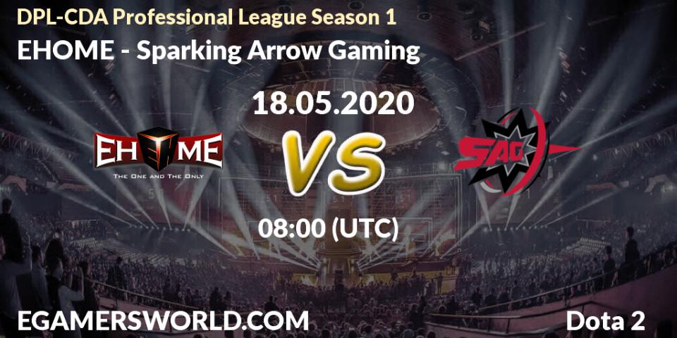 Prognose für das Spiel EHOME VS Sparking Arrow Gaming. 18.05.2020 at 08:12. Dota 2 - DPL-CDA Professional League Season 1 2020