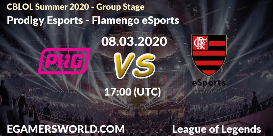 Prognose für das Spiel Prodigy Esports VS Flamengo eSports. 08.03.20. LoL - CBLOL Summer 2020 - Group Stage