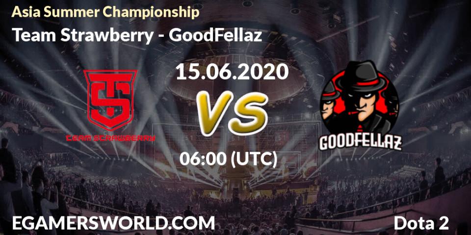 Prognose für das Spiel Team Strawberry VS GoodFellaz. 15.06.20. Dota 2 - Asia Summer Championship