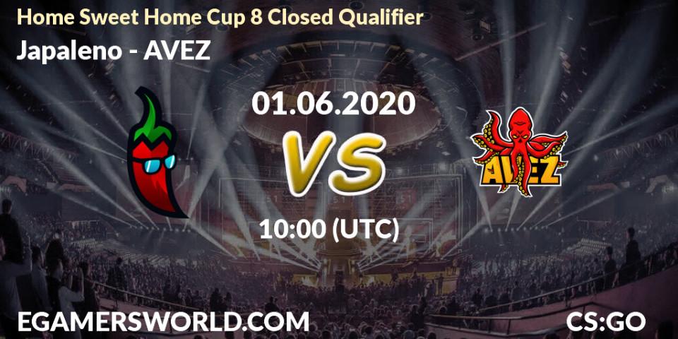 Prognose für das Spiel Japaleno VS AVEZ. 01.06.20. CS2 (CS:GO) - Home Sweet Home Cup 8 Closed Qualifier