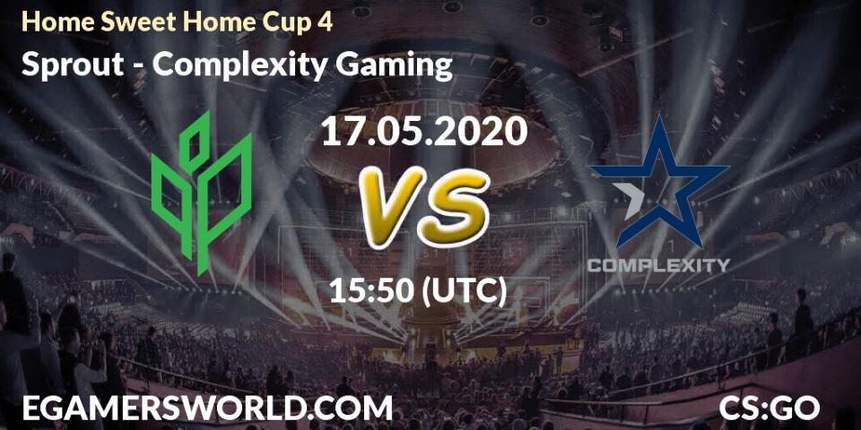 Prognose für das Spiel Sprout VS Complexity Gaming. 17.05.2020 at 16:30. Counter-Strike (CS2) - #Home Sweet Home Cup 4