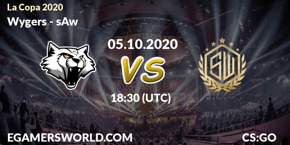 Prognose für das Spiel Wygers VS sAw. 05.10.20. CS2 (CS:GO) - La Copa 2020