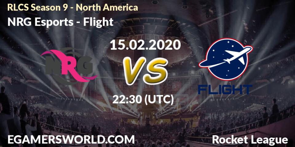 Prognose für das Spiel NRG Esports VS Flight. 15.02.20. Rocket League - RLCS Season 9 - North America