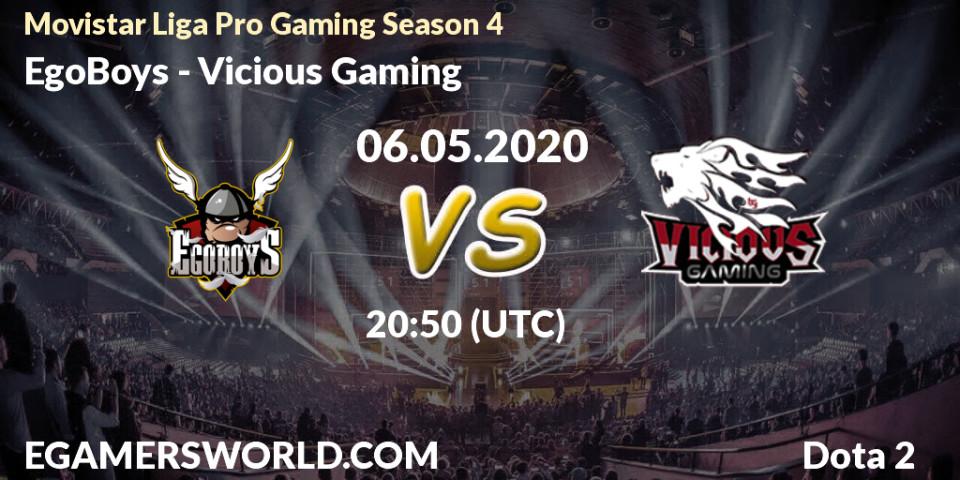 Prognose für das Spiel EgoBoys VS Vicious Gaming. 06.05.2020 at 21:07. Dota 2 - Movistar Liga Pro Gaming Season 4