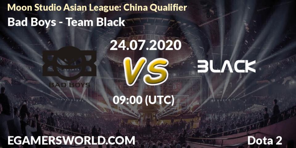 Prognose für das Spiel Bad Boys VS Team Black. 24.07.20. Dota 2 - Moon Studio Asian League: China Qualifier