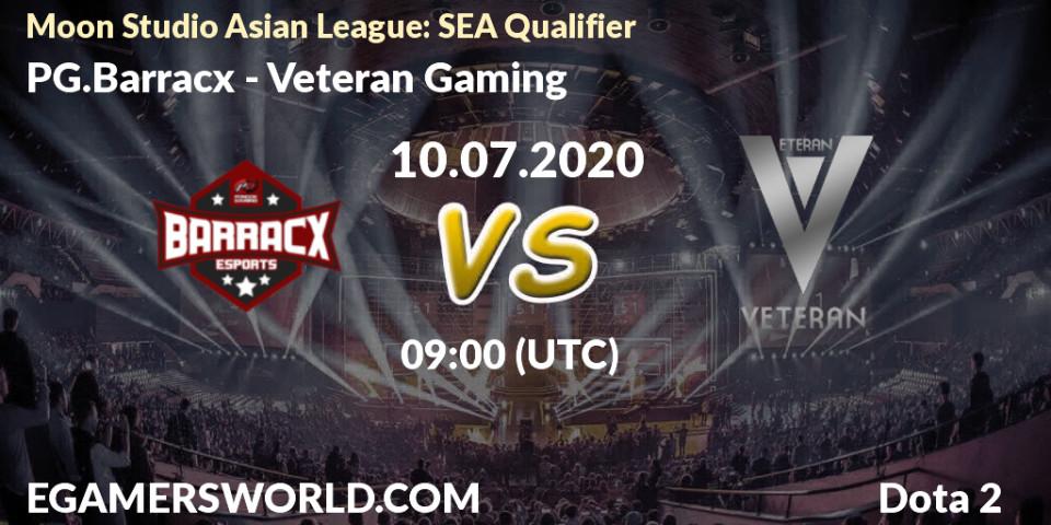 Prognose für das Spiel PG.Barracx VS Veteran Gaming. 10.07.20. Dota 2 - Moon Studio Asian League: SEA Qualifier