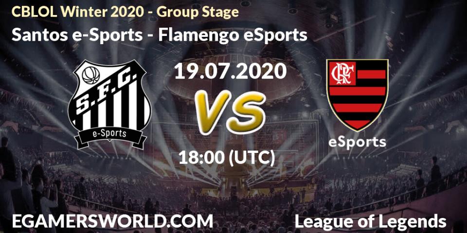 Prognose für das Spiel Santos e-Sports VS Flamengo eSports. 19.07.20. LoL - CBLOL Winter 2020 - Group Stage