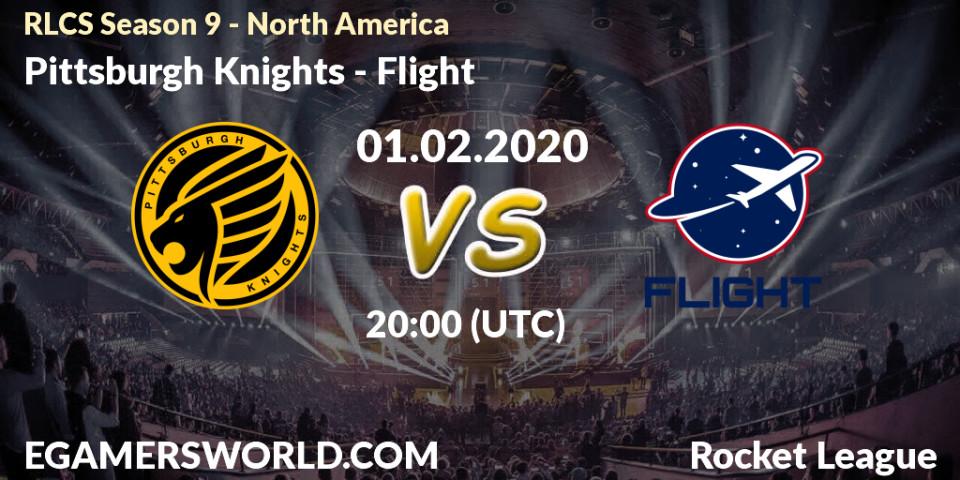 Prognose für das Spiel Pittsburgh Knights VS Flight. 08.02.20. Rocket League - RLCS Season 9 - North America