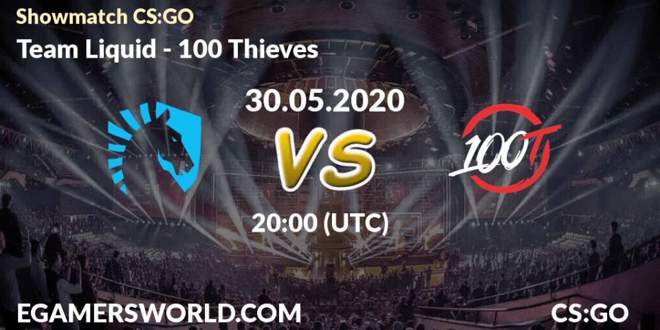 Prognose für das Spiel Team Liquid VS 100 Thieves. 30.05.20. CS2 (CS:GO) - Showmatch CS:GO
