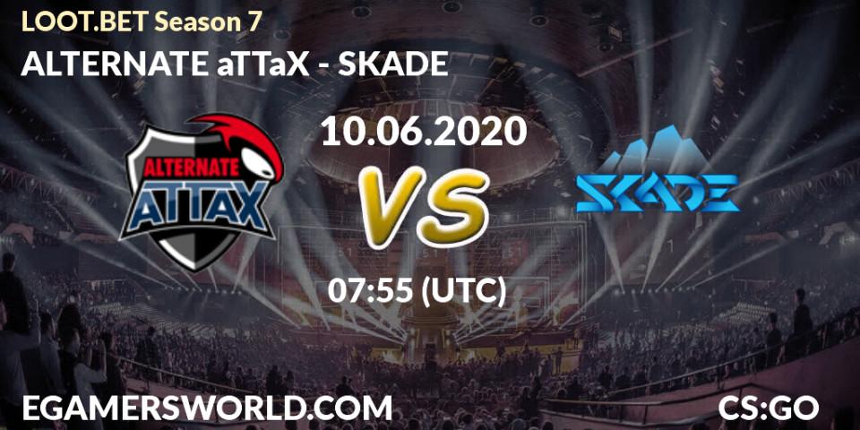 Prognose für das Spiel ALTERNATE aTTaX VS SKADE. 10.06.2020 at 07:55. Counter-Strike (CS2) - LOOT.BET Season 7
