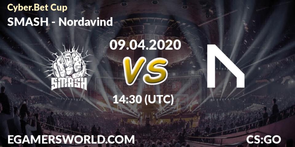 Prognose für das Spiel SMASH VS Nordavind. 09.04.20. CS2 (CS:GO) - Cyber.Bet Cup