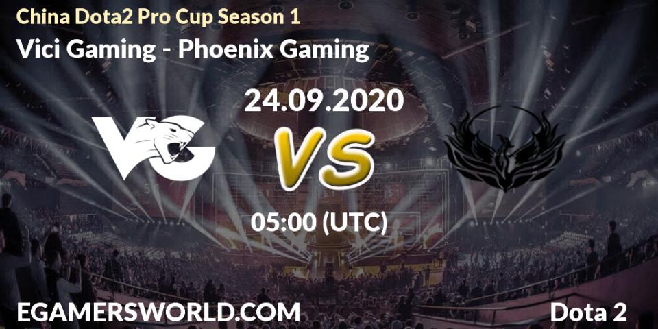 Prognose für das Spiel Vici Gaming VS Phoenix Gaming. 24.09.2020 at 05:02. Dota 2 - China Dota2 Pro Cup Season 1