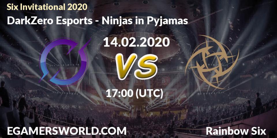 Prognose für das Spiel DarkZero Esports VS Ninjas in Pyjamas. 14.02.20. Rainbow Six - Six Invitational 2020