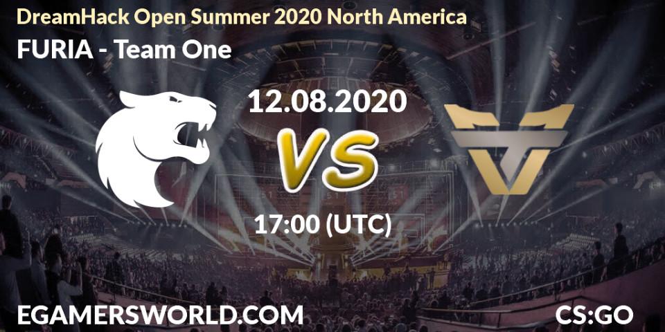 Prognose für das Spiel FURIA VS Team One. 12.08.20. CS2 (CS:GO) - DreamHack Open Summer 2020 North America