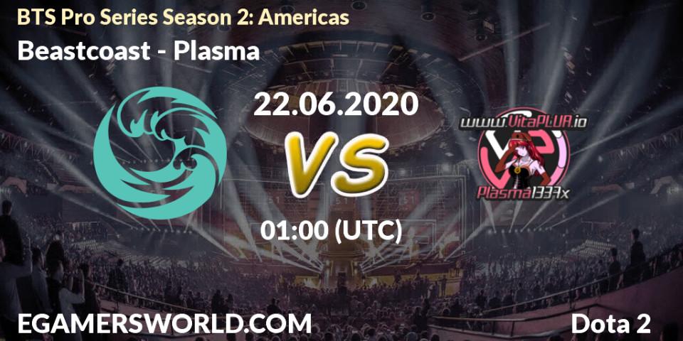 Prognose für das Spiel Beastcoast VS Plasma. 21.06.2020 at 23:49. Dota 2 - BTS Pro Series Season 2: Americas