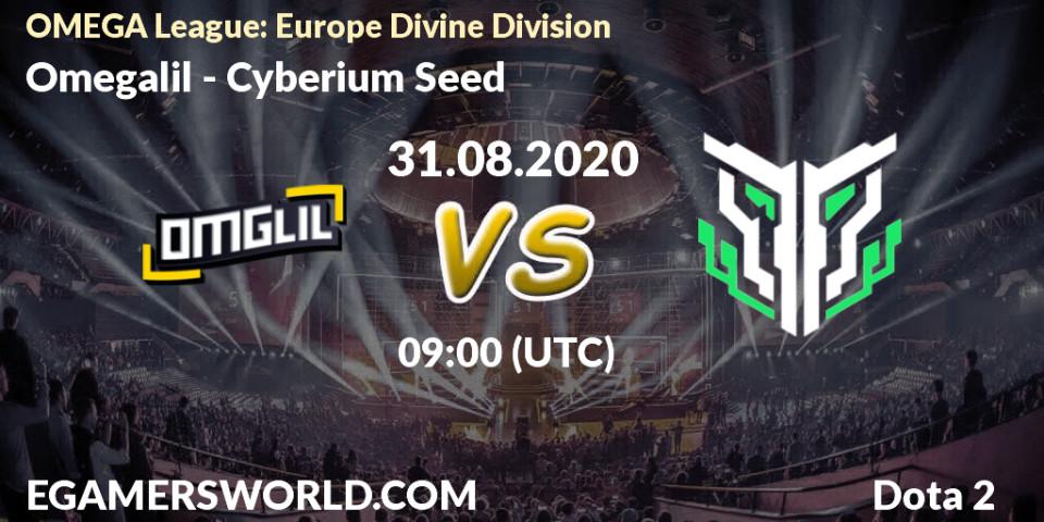 Prognose für das Spiel Omegalil VS Cyberium Seed. 31.08.2020 at 09:00. Dota 2 - OMEGA League: Europe Divine Division