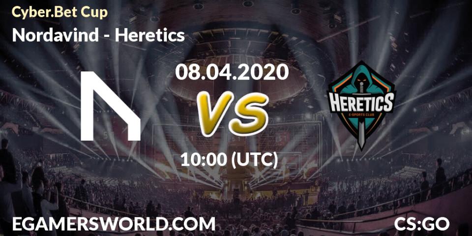 Prognose für das Spiel Nordavind VS Heretics. 08.04.2020 at 10:00. Counter-Strike (CS2) - Cyber.Bet Cup