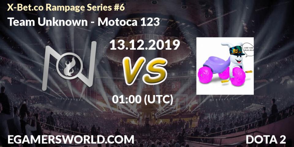 Prognose für das Spiel Team Unknown VS Motoca 123. 12.12.19. Dota 2 - X-Bet.co Rampage Series #6