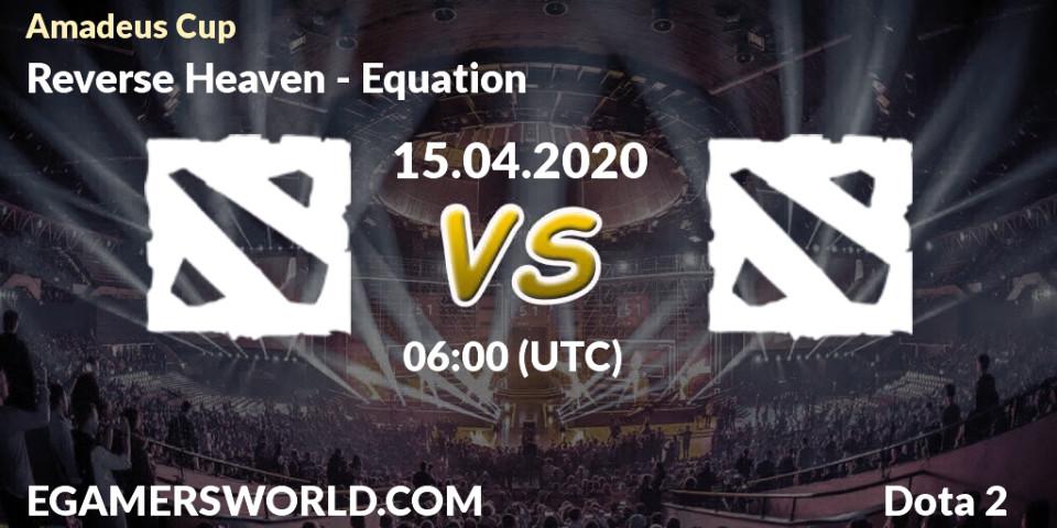 Prognose für das Spiel Reverse Heaven VS Equation. 15.04.2020 at 06:51. Dota 2 - Amadeus Cup