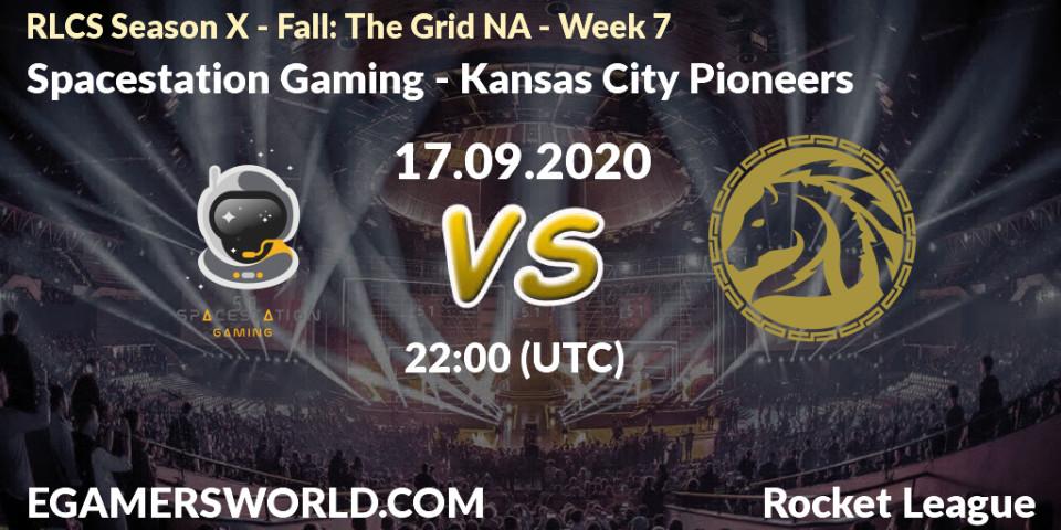 Prognose für das Spiel Spacestation Gaming VS Kansas City Pioneers. 17.09.2020 at 22:00. Rocket League - RLCS Season X - Fall: The Grid NA - Week 7