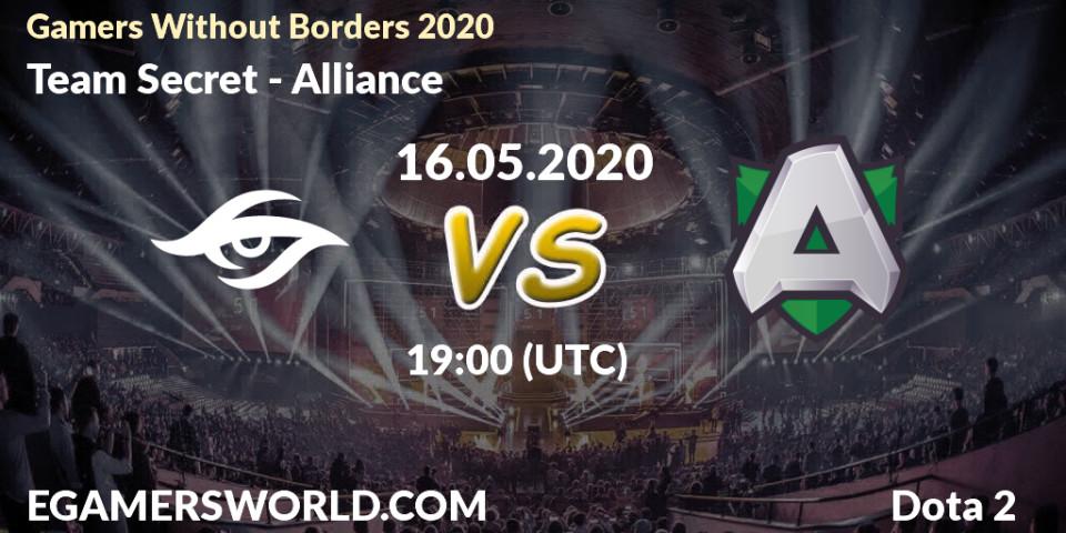 Prognose für das Spiel Team Secret VS Alliance. 16.05.2020 at 16:08. Dota 2 - Gamers Without Borders 2020