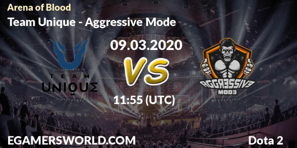 Prognose für das Spiel Team Unique VS Aggressive Mode. 09.03.2020 at 16:24. Dota 2 - Arena of Blood