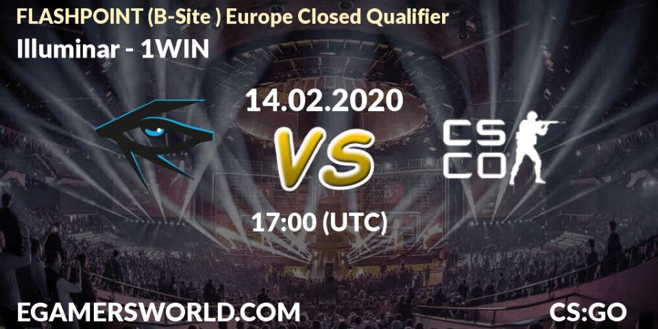 Prognose für das Spiel Illuminar VS 1WIN. 14.02.2020 at 17:15. Counter-Strike (CS2) - FLASHPOINT Europe Closed Qualifier