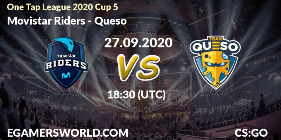 Prognose für das Spiel Movistar Riders VS Queso. 27.09.20. CS2 (CS:GO) - One Tap League 2020 Cup 5