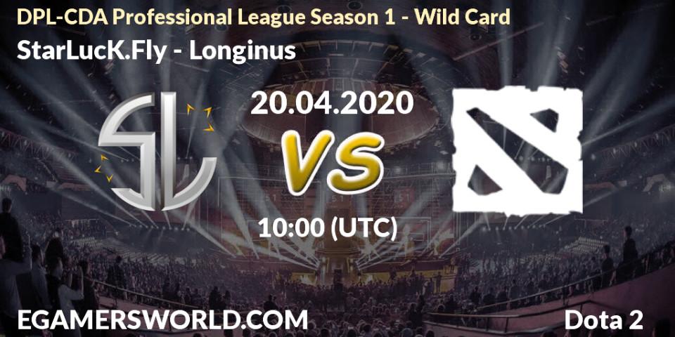 Prognose für das Spiel StarLucK.Fly VS Longinus. 20.04.20. Dota 2 - DPL-CDA Professional League Season 1 - Wild Card