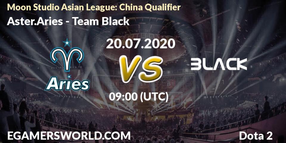 Prognose für das Spiel Aster.Aries VS Team Black. 20.07.2020 at 09:02. Dota 2 - Moon Studio Asian League: China Qualifier